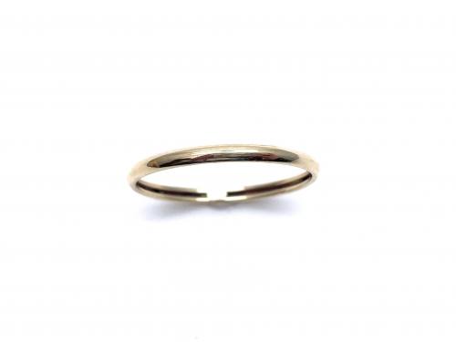 9ct Yellow Gold Plain Wedding Ring