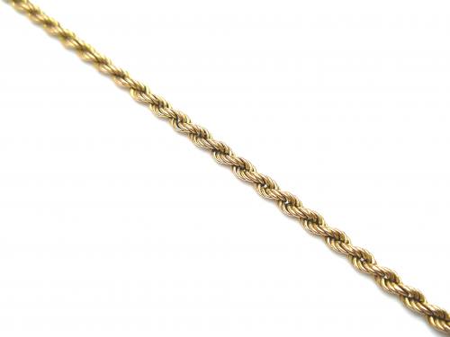 9ct Yellow Gold Rope Bracelet