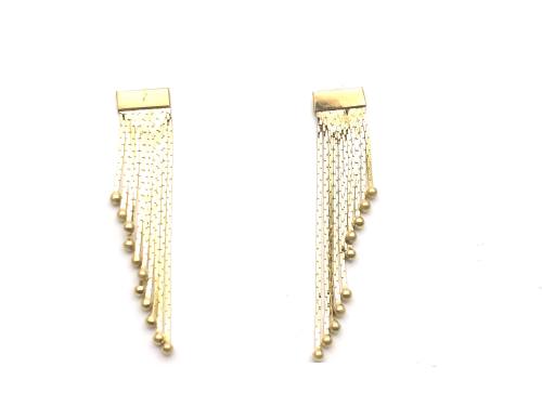 9ct Yellow Gold Tassle Drop Earrings