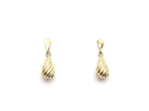 9ct Yellow Gold Small Patterned Drops