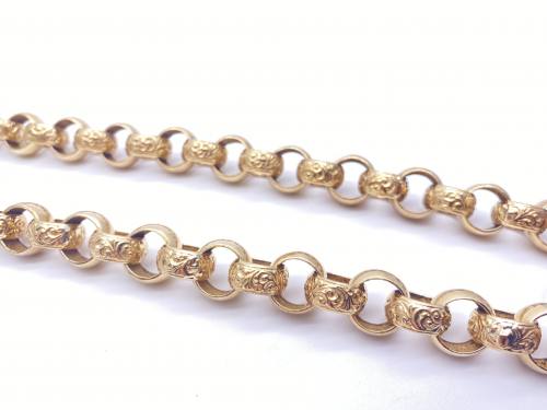 9ct Yellow Gold Belcher Chain 24 Inches