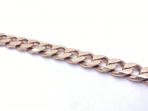 9ct Yellow Gold Curb Bracelet 8 3/4 inch