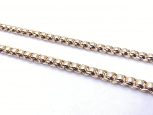 9ct Yellow Gold Rollerball Necklet
