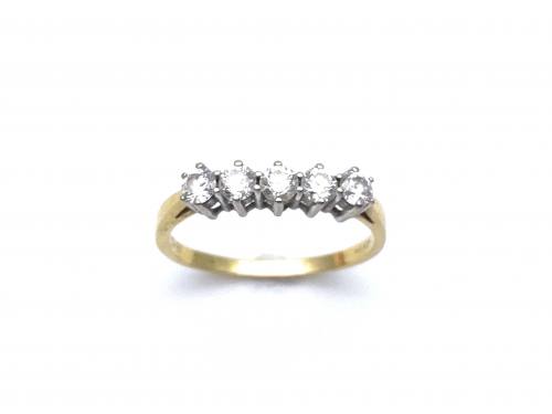 18ct Diamond 5 Stone Eternity Ring