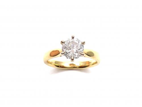 18ct Yellow Gold Diamond Solitaire 1.53ct