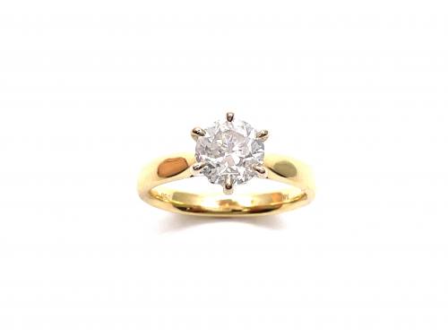 18ct Yellow Gold Diamond Solitaire 1.53ct