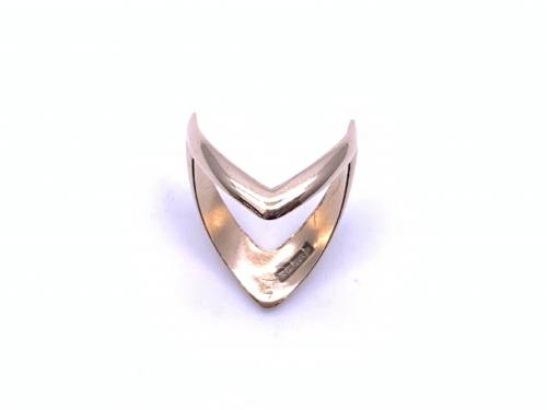 9ct Yellow Gold Double Wishbone Ring