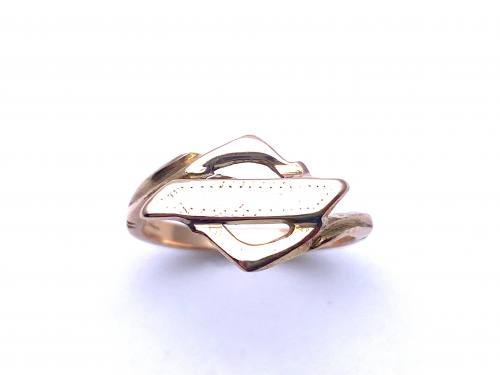 9ct Yellow Gold Cut Out Detail Signet