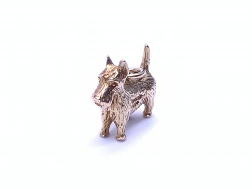 9ct Terrier Type Dog Charm