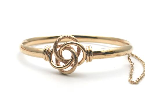 9ct Yellow Gold Knot Bangle