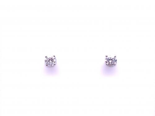 18ct White Gold Diamond Stud Earrings 1.06ct