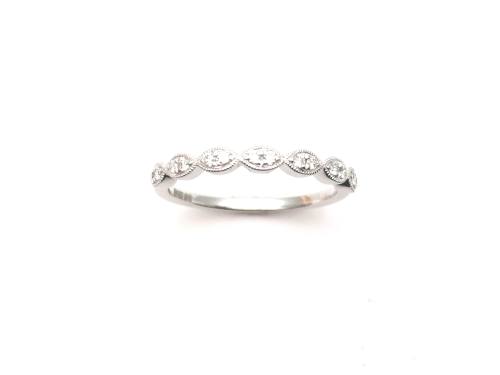 Platinum Vintage Style Diamond Eternity Ring