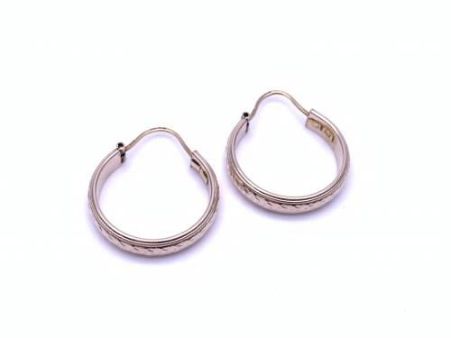 9ct Yellow Gold Hoop Earrings