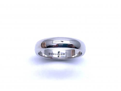 18ct White Gold Plain Wedding Ring