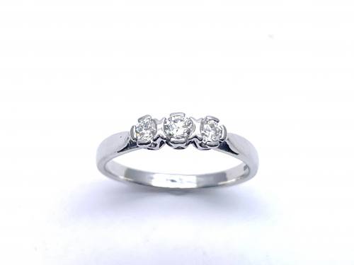 18ct Diamond 3 Stone Ring Est 0.33ct