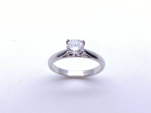 Platinum Diamond Solitaire Ring 0.61ct
