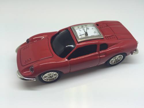 Miniature Clock - Red Sports Car