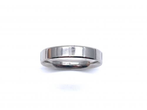Palladium Patterned Wedding Ring