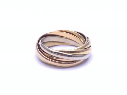 18ct Russian Band Design Ring