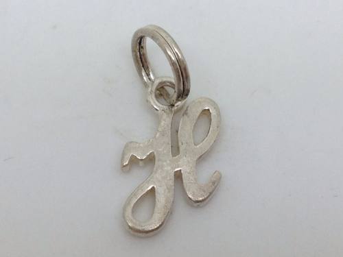 Silver Initial H Charm