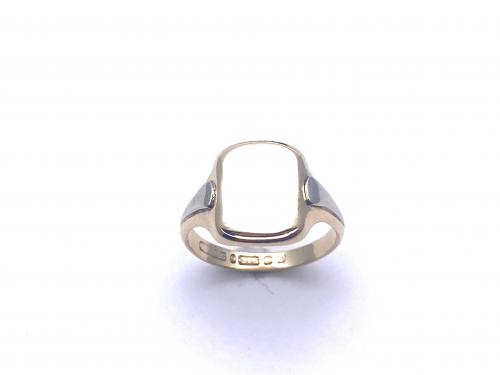 9ct Yellow & White Gold Signet Ring