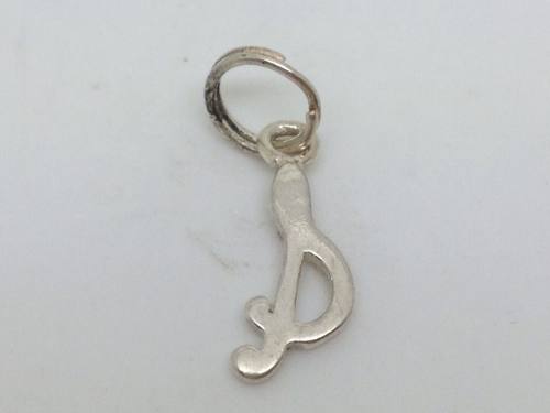 Silver S Initial Charm