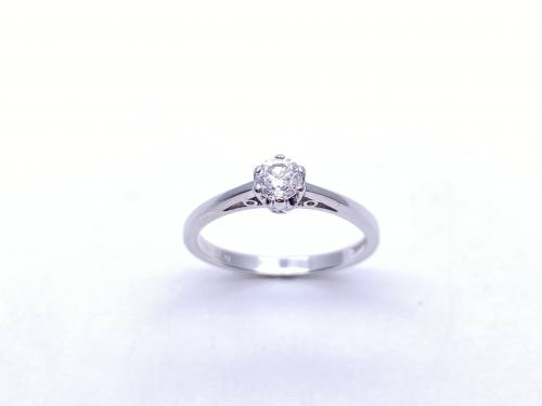 9ct Diamond Solitaire Ring 0.33ct