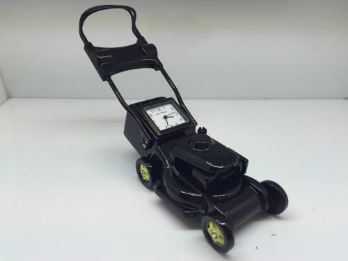 Miniature Clock - Black Lawn Mower