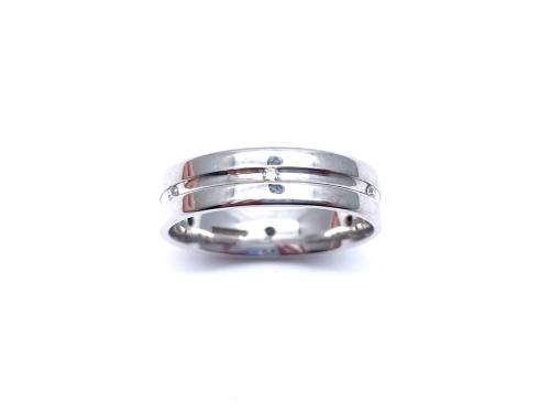 18ct white Gold Diamond Wedding Ring