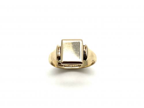 9ct Yellow Gold Square Signet Ring