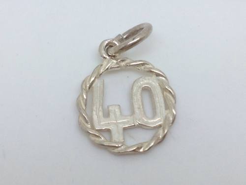 SILVER 40th CHARM