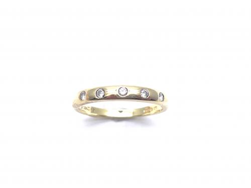 18ct Yellow Gold Diamond Band Ring