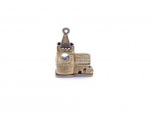 9ct Yellow Gold Opening Church Charm