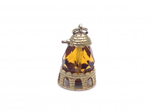 9ct Stone Set Beehive Charm
