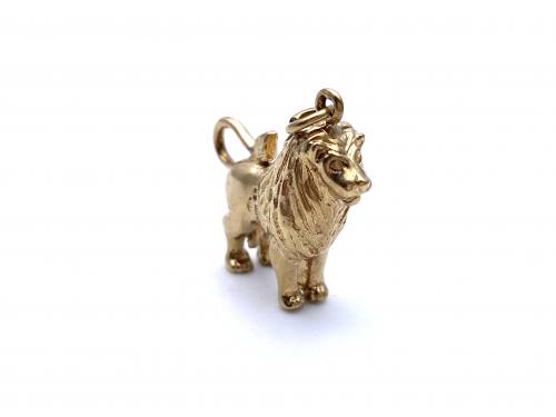 9ct Yellow Gold Lion Charm/Pendant