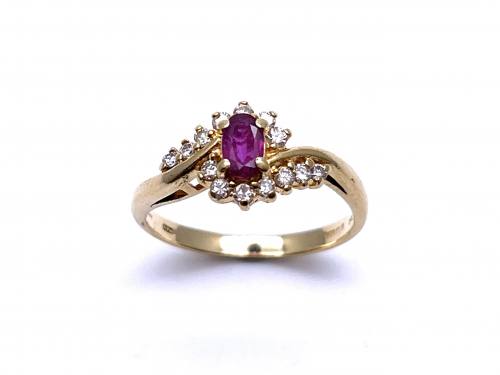 18ct Ruby & Diamond Dress Ring