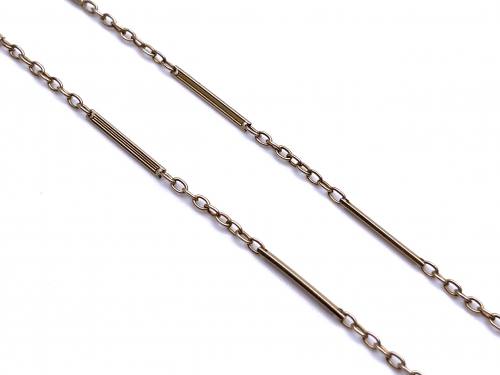 An Old Fancy Bar Chain Necklet 18 inch