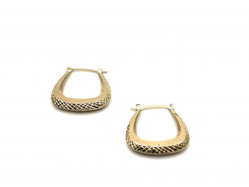 9ct Yellow Gold Handbag Hoops