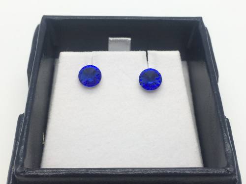 Byzantium Blue Eclipse Stud Earrings
