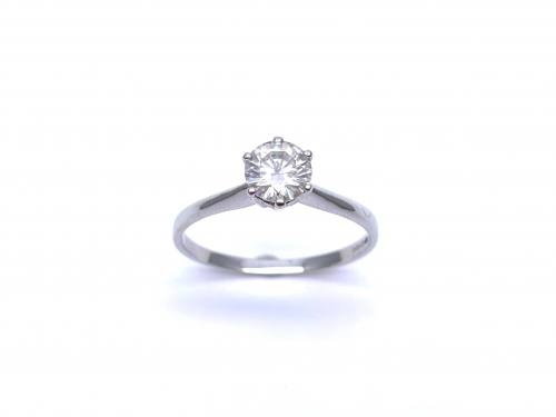 9ct Synthetic Moissanite Solitaire Ring