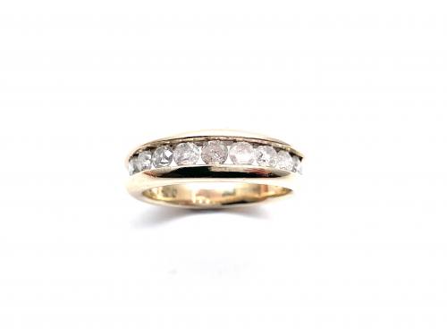 9ct Yellow Gold Diamond Eternity Ring