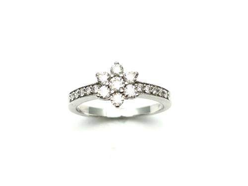 18ct Diamond Cluster Ring Est 0.50ct