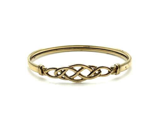 9ct Yellow Gold Celtic Bangle