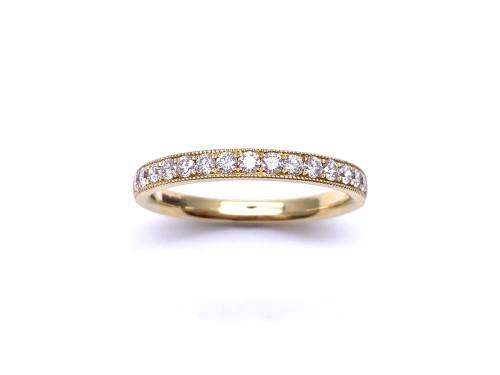 18ct Yellow Gold Diamond Eternity Ring 0.34ct