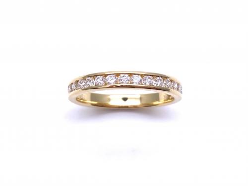 18ct Yellow Gold Diamond Eternity Ring 0.34ct