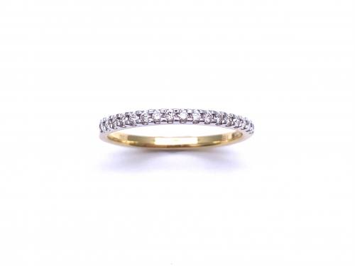 18ct Yellow Gold Diamond Eternity Ring 0.15ct