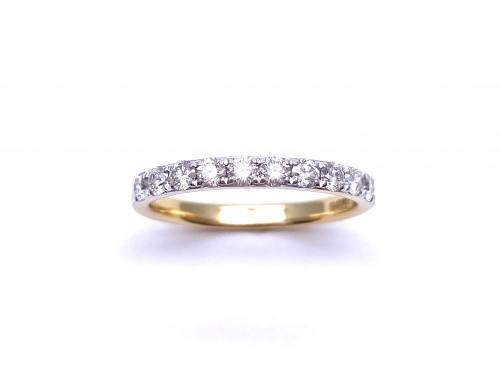 18ct Yellow Gold Diamond Eternity Ring 0.51ct
