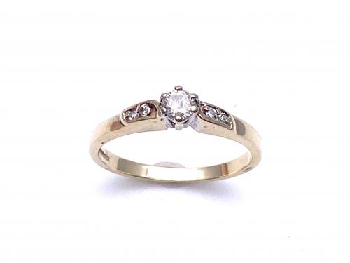 9ct Diamond Solitaire Ring