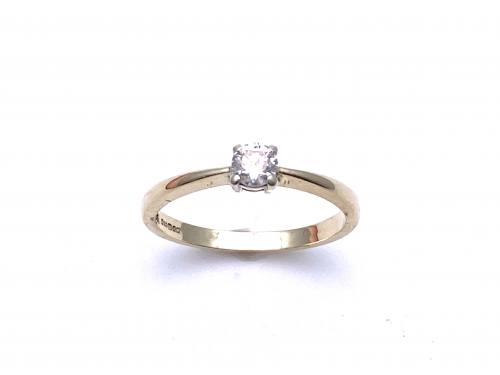 9ct Diamond Solitaire Ring 0.25ct