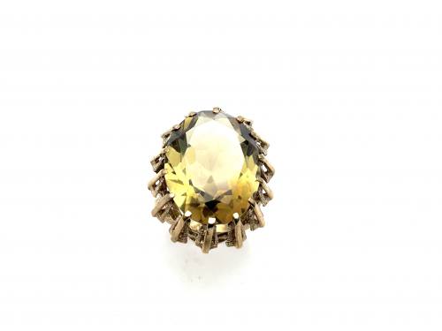 9ct Yellow Gold Quartz Ring